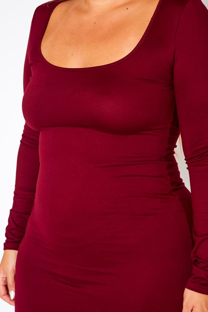 Selina Long sleeve maxi dress (Plus size)