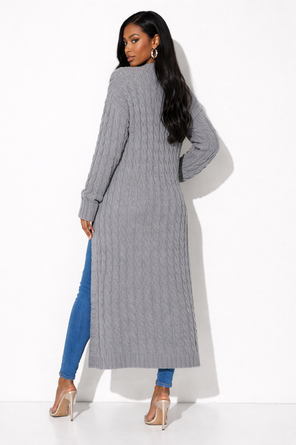Jessica Long line Knit Cardigan