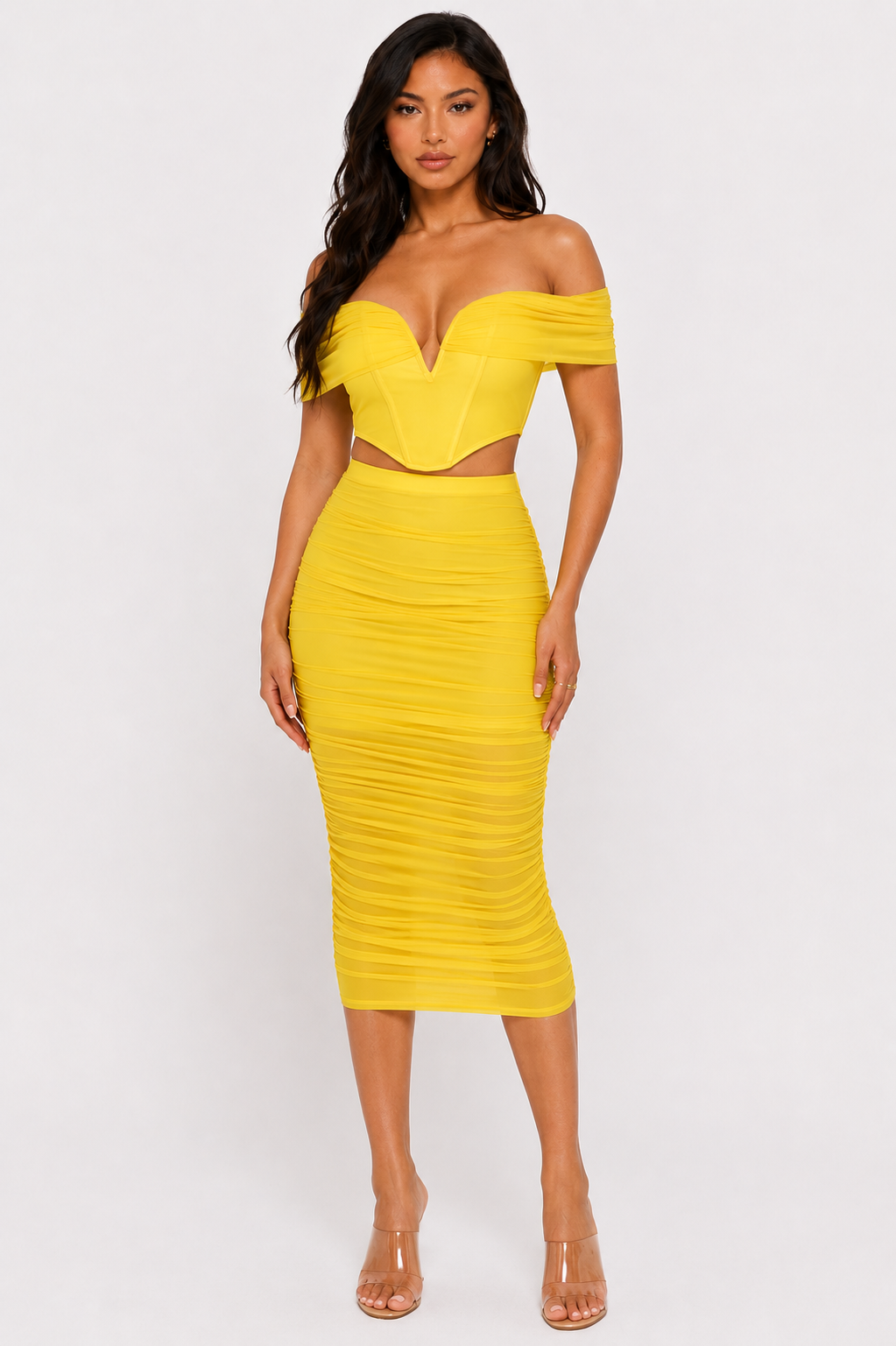 Harper Off-Shoulder Skirt Set