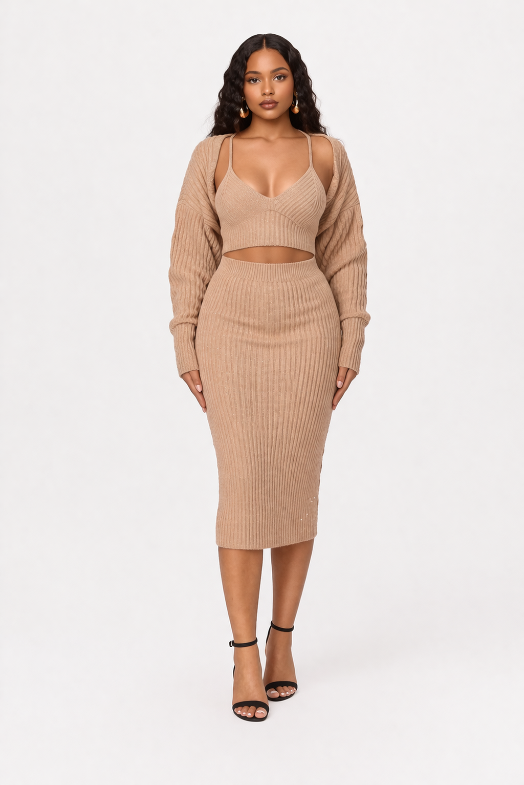 Sienna Bolero Cardigan Skirt Set
